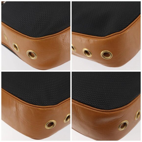 SAINT LAURENT Shoulder Bag PVC Leather Black Auth SW1561 - Picture 14 of 16